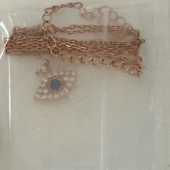 ✨2X Host Pick✨Sapphire Evil Eye Necklace- Rose Gold - Picture 4 of 11